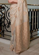 Load image into Gallery viewer, Wheat Brown Banarasi-Chanderi Fusion Woven Silk Saree Clothsvilla