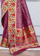 Load image into Gallery viewer, Begonia Pink and Golden Blend Silk Saree with Floral Woven Border and Pallu Clothsvilla