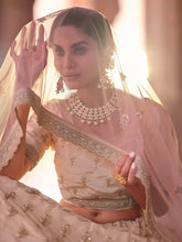 Load image into Gallery viewer, Peach Embroidered Designer Lehenga Choli Clothsvilla