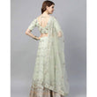 Load image into Gallery viewer, Light Green Net Lehenga with Heavy Embroidery, Zari, Thread work ClothsVilla