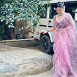 Load image into Gallery viewer, Pink Organza Silk Saree with Beautiful Sequence Work and Silk Blouse for Wedding ClothsVilla