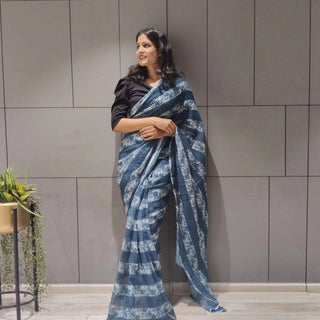 Printed Ready to Wear Georgette Saree ClothsVilla