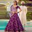 Purple Color Bangalore Silk Lehenga Choli with Heavy Embroidery Work for Wedding ClothsVilla