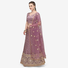 Load image into Gallery viewer, Purple Color Lucknowi Lehenga Choli with Net Dupatta ClothsVilla
