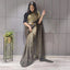 Ready to Wear Chiffon Saree with Metal Belt ClothsVilla