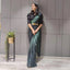 Ready to Wear Chiffon Saree with Metal Belt ClothsVilla