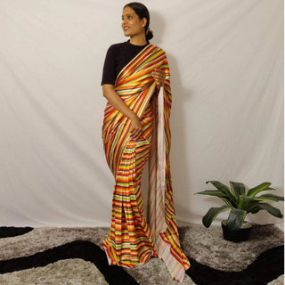 Ready to wear Japan Satin Silk Saree ClothsVilla
