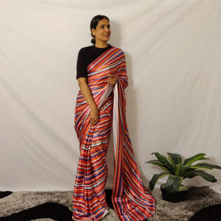 Ready to wear Japan Satin Silk Saree ClothsVilla