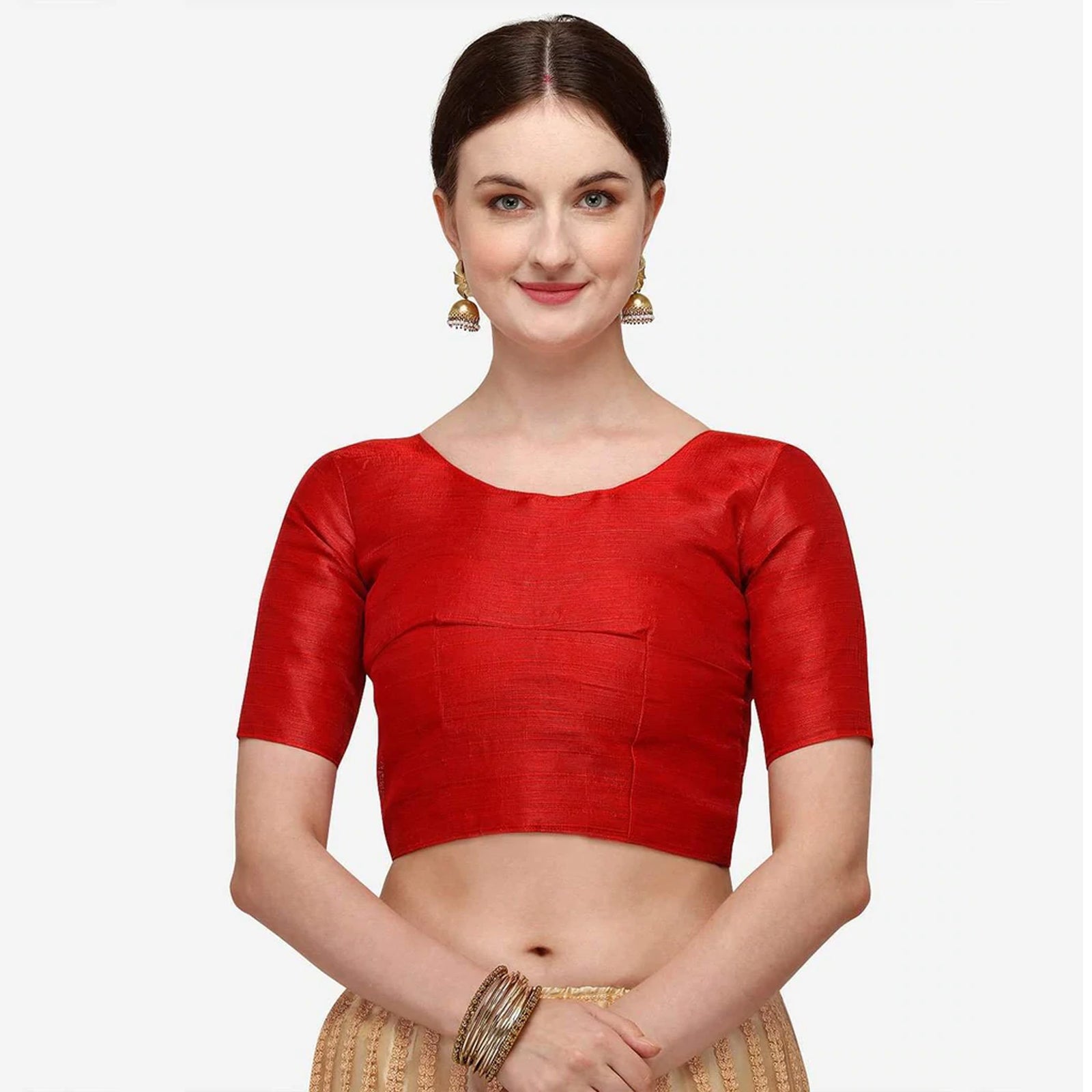 Red Color Lehenga Choli with Heavy Embroidery Work and Net Dupatta ClothsVilla