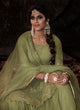 Load image into Gallery viewer, Parrot Green Color Elbow Sleeves Fully Sequins Work Sharara Suit Clothsvilla