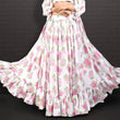 Load image into Gallery viewer, Ruffled White Floral Digital Printed Jacket Lehenga in Georgette ClothsVilla