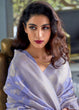 Load image into Gallery viewer, Heather Purple Zari Woven Designer Silk Saree Clothsvilla