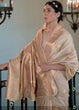 Load image into Gallery viewer, Wheat Brown Banarasi-Chanderi Fusion Woven Silk Saree Clothsvilla
