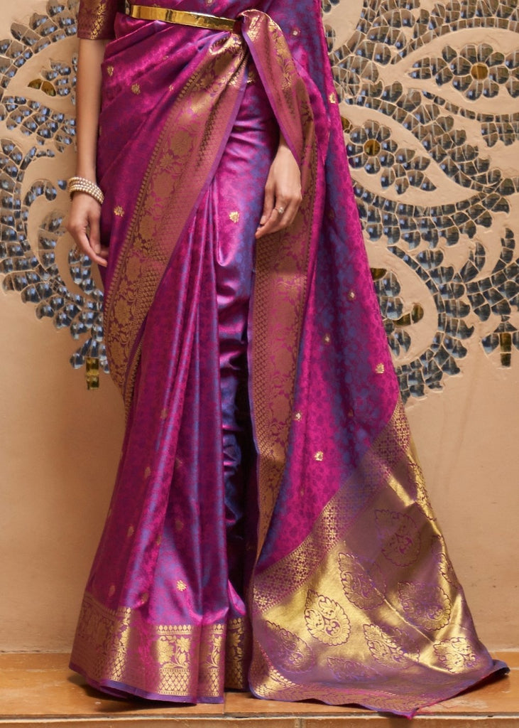 Lollipop Purple Woven Kanjivaram Silk Saree : Top Pick Clothsvilla