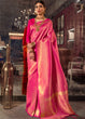 Load image into Gallery viewer, Hot Pink and Golden Blend Kanjivaram Soft Woven Silk Saree Clothsvilla