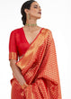 Load image into Gallery viewer, Crimson Red Kanjivaram Soft Woven Silk Saree Clothsvilla