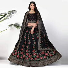 Load image into Gallery viewer, Soft Net Thread, Sequence and Zari Work Lehenga choli ClothsVilla