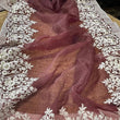 Load image into Gallery viewer, Soft Organza High Quality Saree with Viscose Thread Sequence Work with White Silk Blouse ClothsVilla