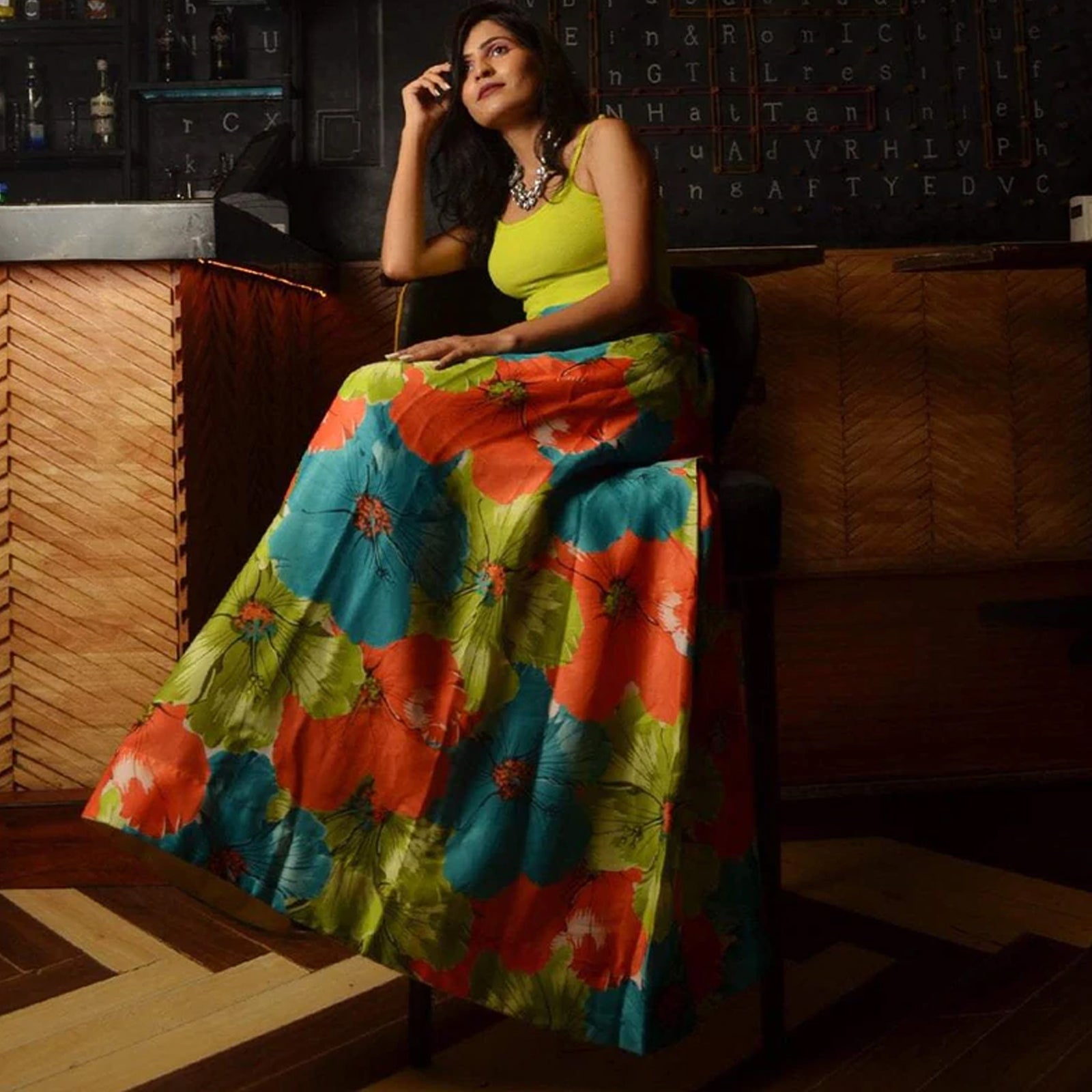 Stunning Digital Printed Multi Color Classic Semi-Stitched Lehenga Choli ClothsVilla