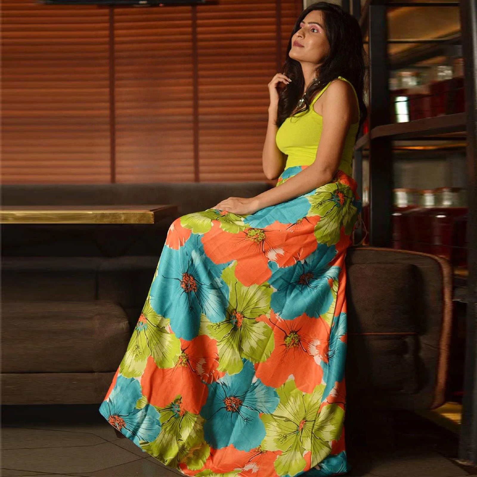 Stunning Digital Printed Multi Color Classic Semi-Stitched Lehenga Choli ClothsVilla