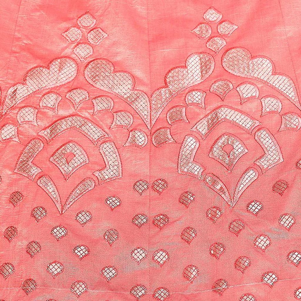 Valentine Red Gota Pati and Zari Stich Without Can Can Work Lehenga choli ClothsVilla