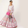 Load image into Gallery viewer, White And Pink Multicolored Printed Lehenga Choli ClothsVilla