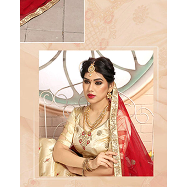 Pure Satin Lehenga choli and heavy Embroidery Zari Work ClothsVilla