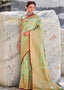 Mint Green Woven Designer Silk Saree with Butti overall Clothsvilla