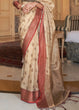 Load image into Gallery viewer, Wheat Brown Woven Banarasi Tussar Silk Saree : Top Pick Clothsvilla