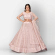 Load image into Gallery viewer, Vanilla Soft Net Thread Lehenga Choli with Sequence and Zari Work ClothsVilla
