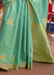 Load image into Gallery viewer, Fern Green Designer Wear Woven Banarasi Silk Saree Clothsvilla
