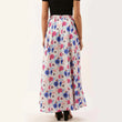 Load image into Gallery viewer, White Color Cotton Skirt with Digital Print ClothsVilla