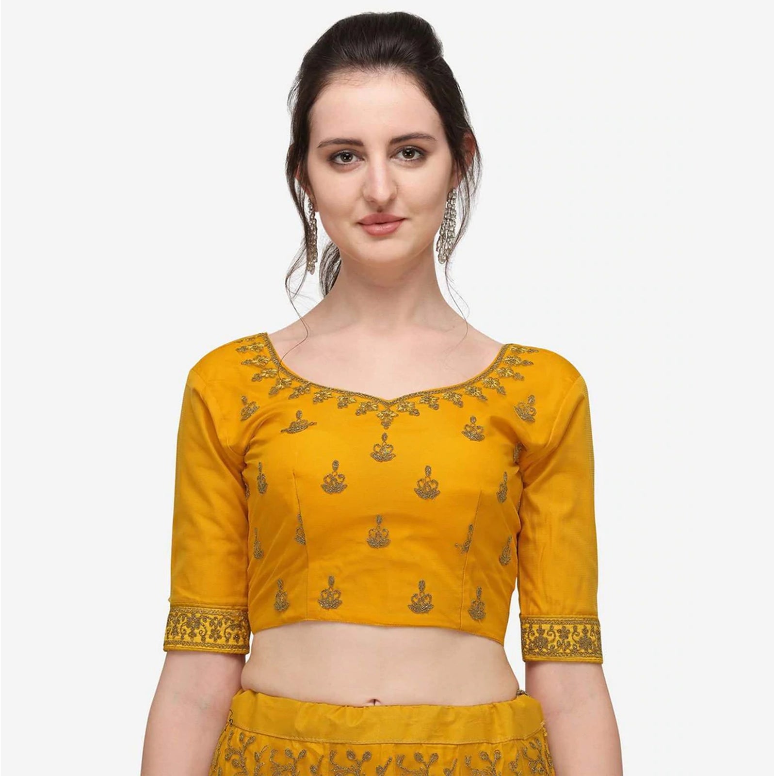 Yellow Color Lehenga Choli with Heavy Embroidery Work ClothsVilla