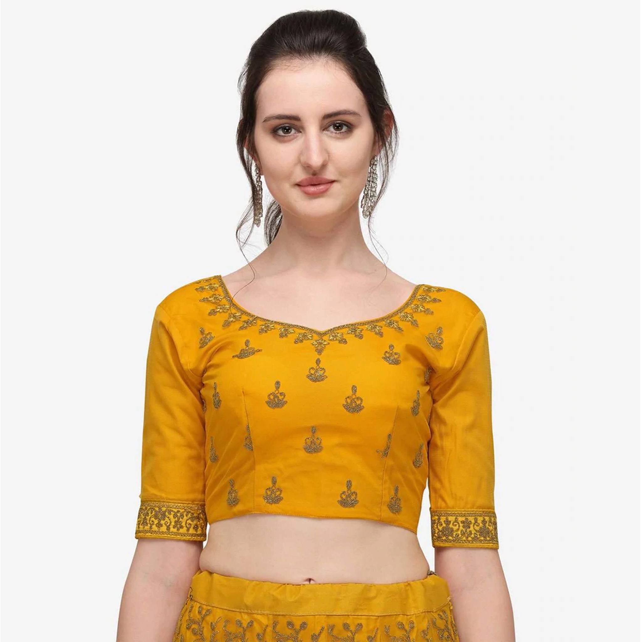 Yellow Color Lehenga Choli with Heavy Embroidery Work ClothsVilla