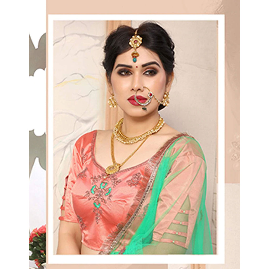 Pure Satin Lehenga choli and heavy Embroidery Zari Work ClothsVilla