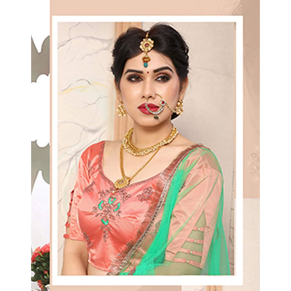 Pure Satin Lehenga choli and heavy Embroidery Zari Work ClothsVilla