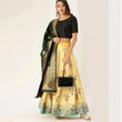 Load image into Gallery viewer, Yellow Color Satin Lehenga with Banarasi Silk Dupatta ClothsVilla