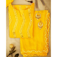 Load image into Gallery viewer, Yellow Salwar Suit In Georgette with Heavy Embroidery Work ClothsVilla