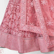 Load image into Gallery viewer, Rose Pink Lehenga Choli in Soft Net with Thread Sequence and Zari Work ClothsVilla