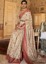 Load image into Gallery viewer, Wheat Brown Woven Banarasi Tussar Silk Saree : Top Pick Clothsvilla