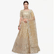 Load image into Gallery viewer, All Gold Soft Heavy Net Lehenga Choli with Foil Mirror and Resham Thread Work ClothsVilla