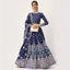 Blue Colored Vaishali Silk Lehenga with Maslin Silk Dupatta ClothsVilla