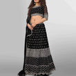 Load image into Gallery viewer, Black Lehenga Choli with Heavy Resham and Sequence Embroidery Work ClothsVilla