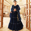 Black Pearl Gota Patti Pattern work Lehenga choli ClothsVilla