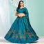 Blue Whale Gota Patti and Zari Stich Without can can work Lehenga choli ClothsVilla