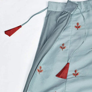 Cool Grey Gota Patti and Zari Stich Without can can work Lehenga choli ClothsVilla