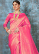 Load image into Gallery viewer, Hot Pink Handloom Weave Kanjivaram Silk Saree: Special Wedding Edition Clothsvilla