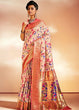 Load image into Gallery viewer, Salmon Pink Woven Banarasi Paithani Silk Saree Clothsvilla