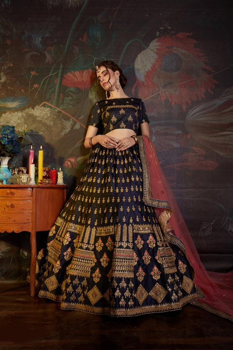 Designer Sequence & Stone Work Lehenga Choli With Dupatta For Wedding Wear Clothsvilla Main image