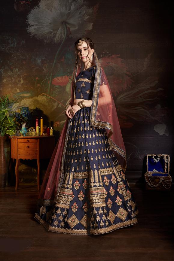 Designer Sequence & Stone Work Lehenga Choli With Dupatta For Wedding Wear Clothsvilla
